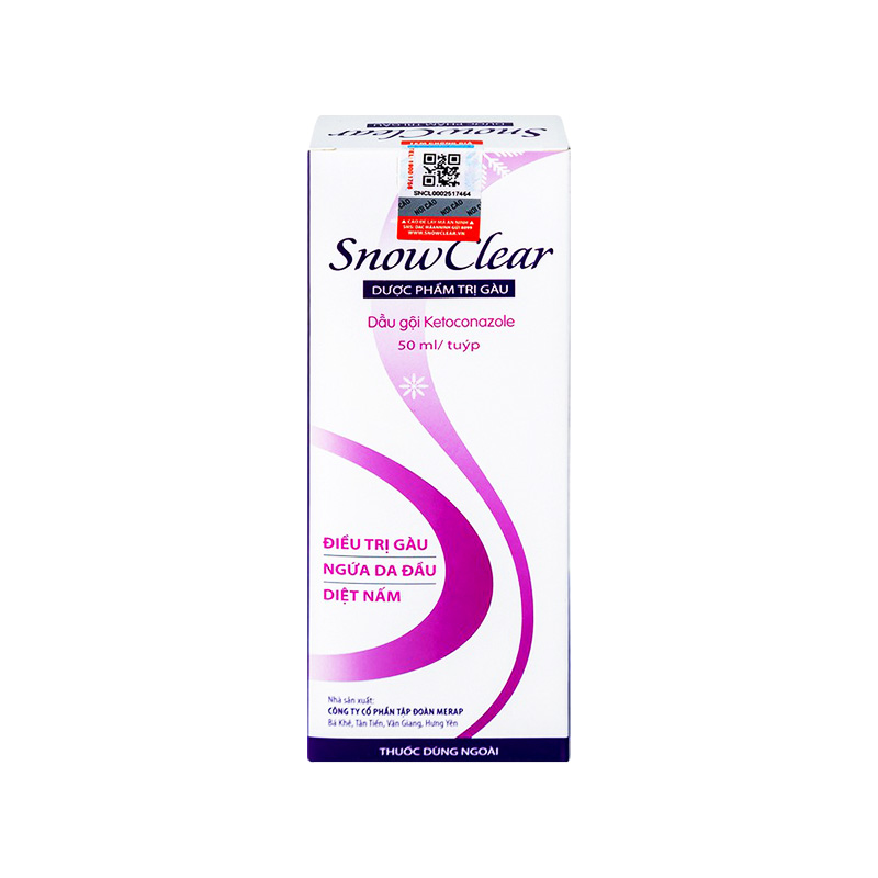 Hỗn dịch Snowclear điều trị gàu, viêm da tiết bã (hộp tuýp x 50ml)