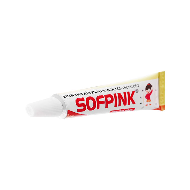 Kem bôi ngoài da Sofpink hỗ trợ ngứa do cồn trùng đốt, giúp liền sẹo (hộp 1 tuýp x 5g)