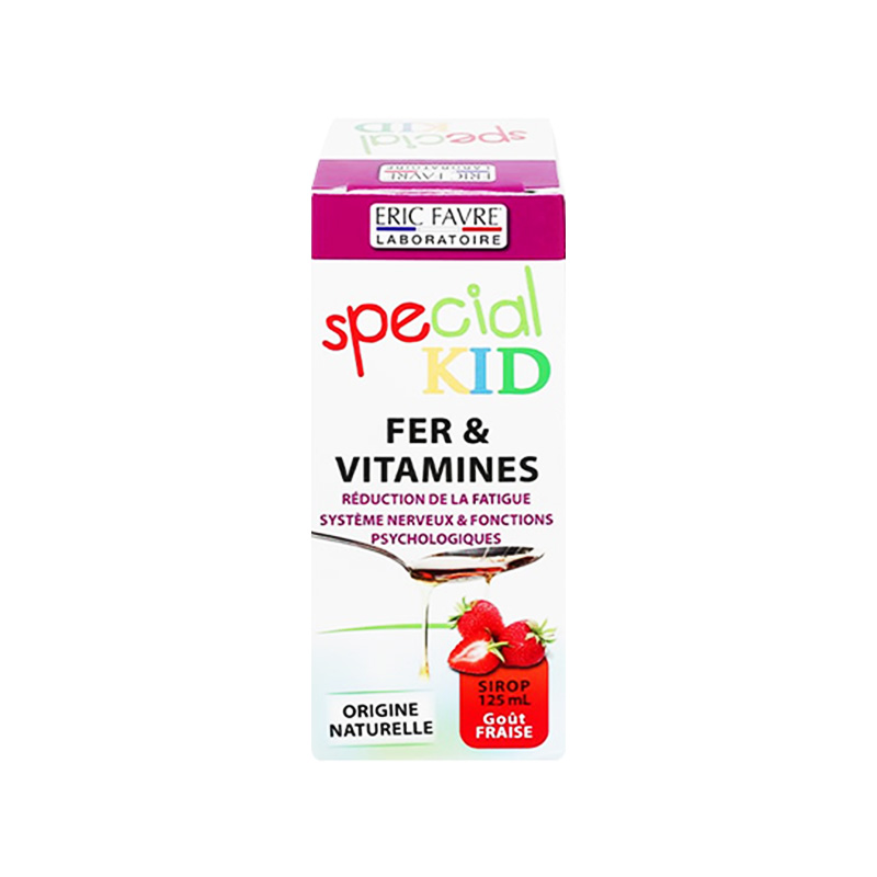 Siro Special Kid Fer & Vitamines bổ sung sắt, giúp giảm thiếu máu do thiếu sắt (hộp 1 chai x 125ml)
