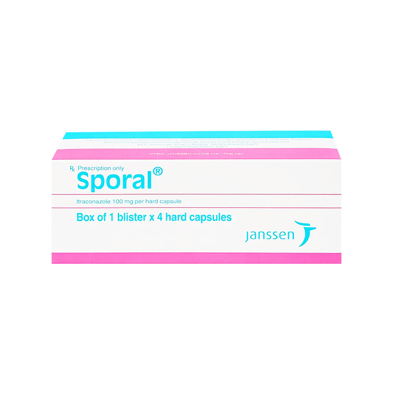 Thuốc Sporal điều trị nấm (hộp 1 vỉ x 4 viên)