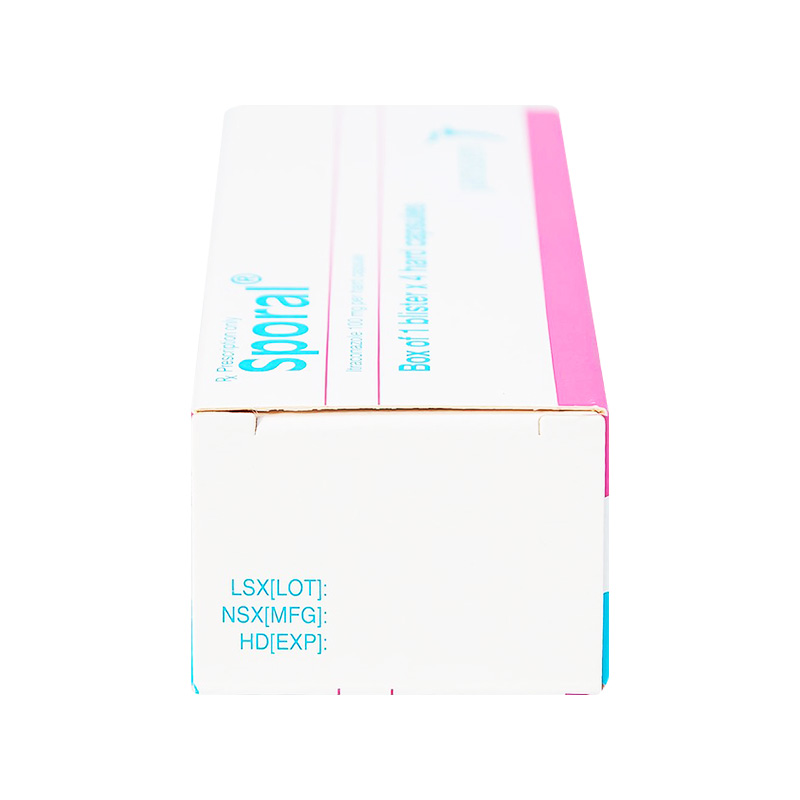 Thuốc Sporal điều trị nấm (hộp 1 vỉ x 4 viên)