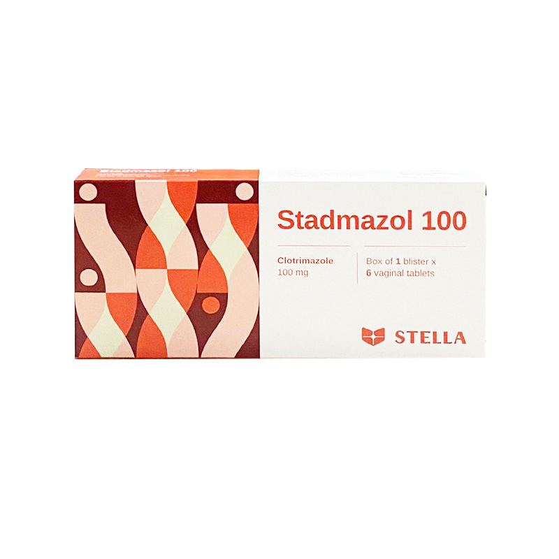 Viên đặt âm đạo Stadmazol 100 điều trị viêm âm đạo (hộp 1 vỉ x 6 viên)
