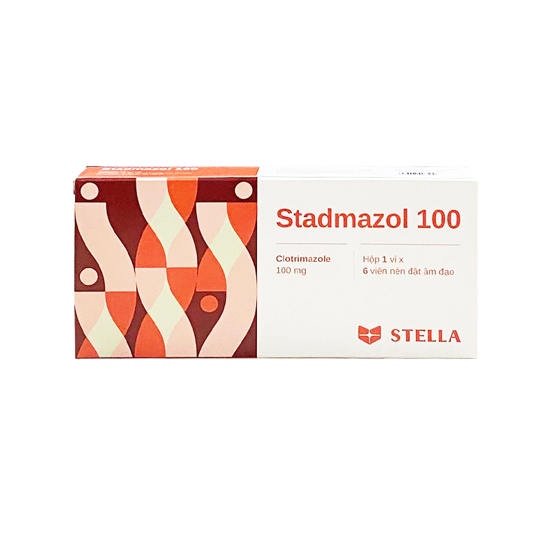 Viên đặt âm đạo Stadmazol 100 điều trị viêm âm đạo (hộp 1 vỉ x 6 viên)