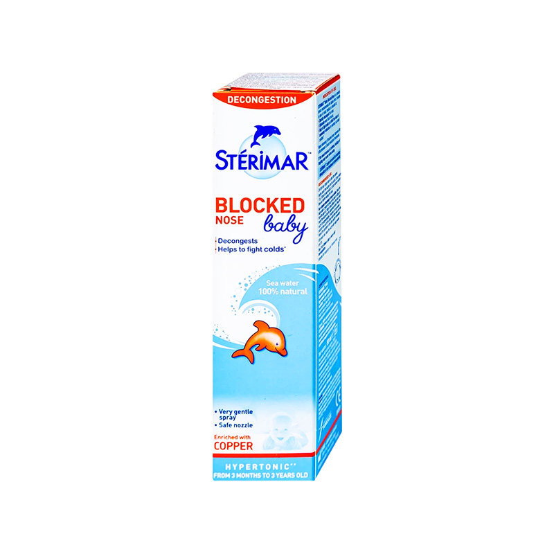 Sterimar Blocked Nose Baby hỗ trợ giảm viêm mũi, nghẹt mũi (hộp 1 chai x 50ml)