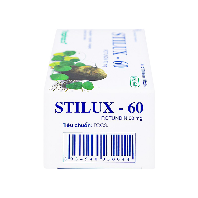 Thuốc Stilux-60 giảm lo âu, mất ngủ (hộp 10 vỉ x 10 viên)