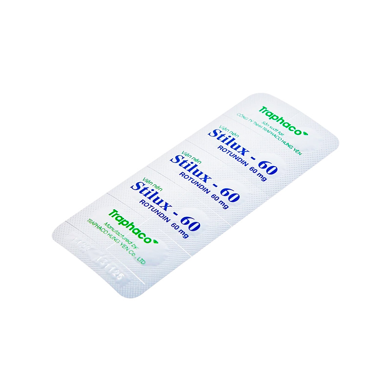 Thuốc Stilux-60 giảm lo âu, mất ngủ (hộp 10 vỉ x 10 viên)