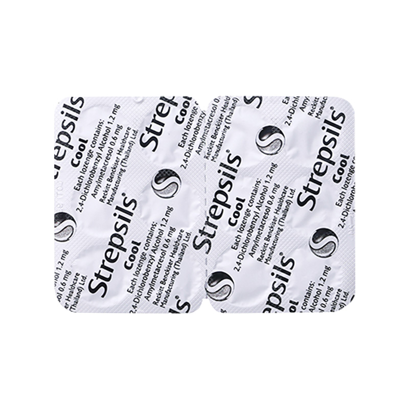 Viên ngậm Strepsils Cool kháng khuẩn, giảm đau họng (hộp 2 vỉ x 12 viên)
