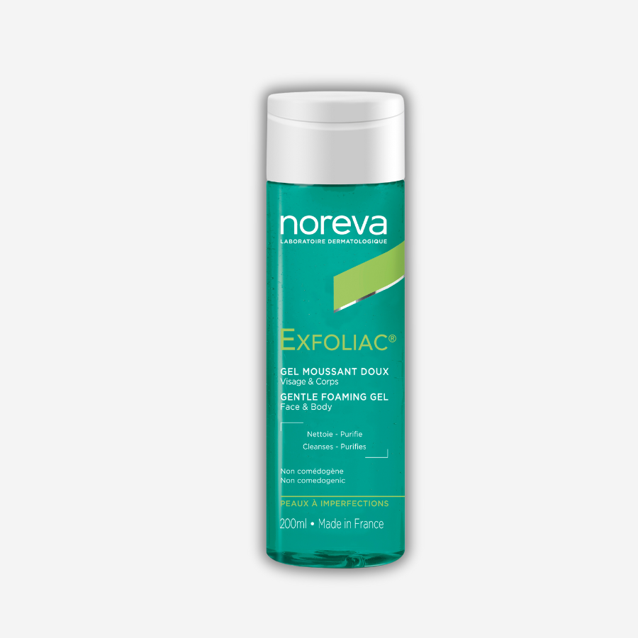 Sữa rửa mặt da dầu mụn Noreva Exfoliac Intensive Foaming Gel (chai x 200ml)