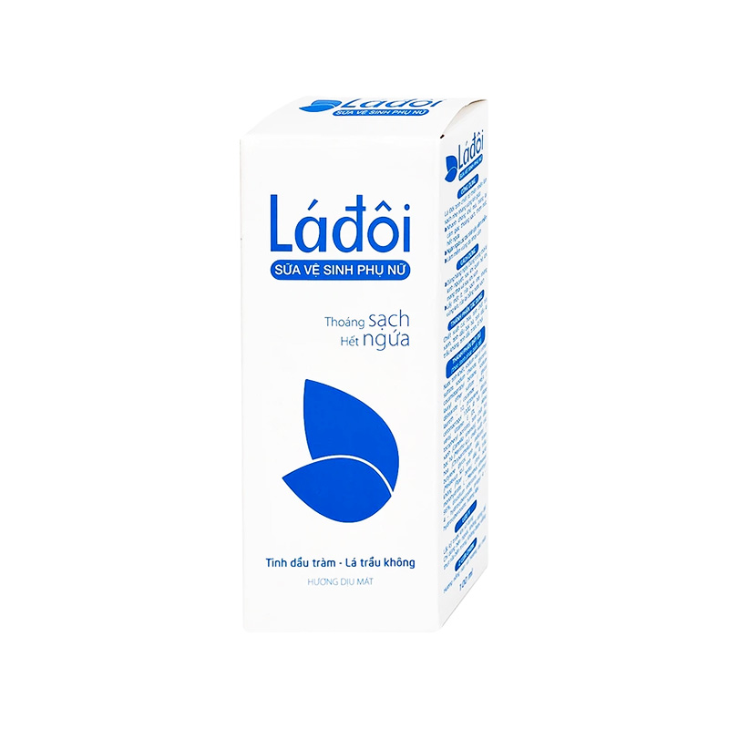 Sữa vệ sinh phụ nữ Shema lá đôi màu xanh làm sạch, khử mùi (hộp 1 chai x 100ml)