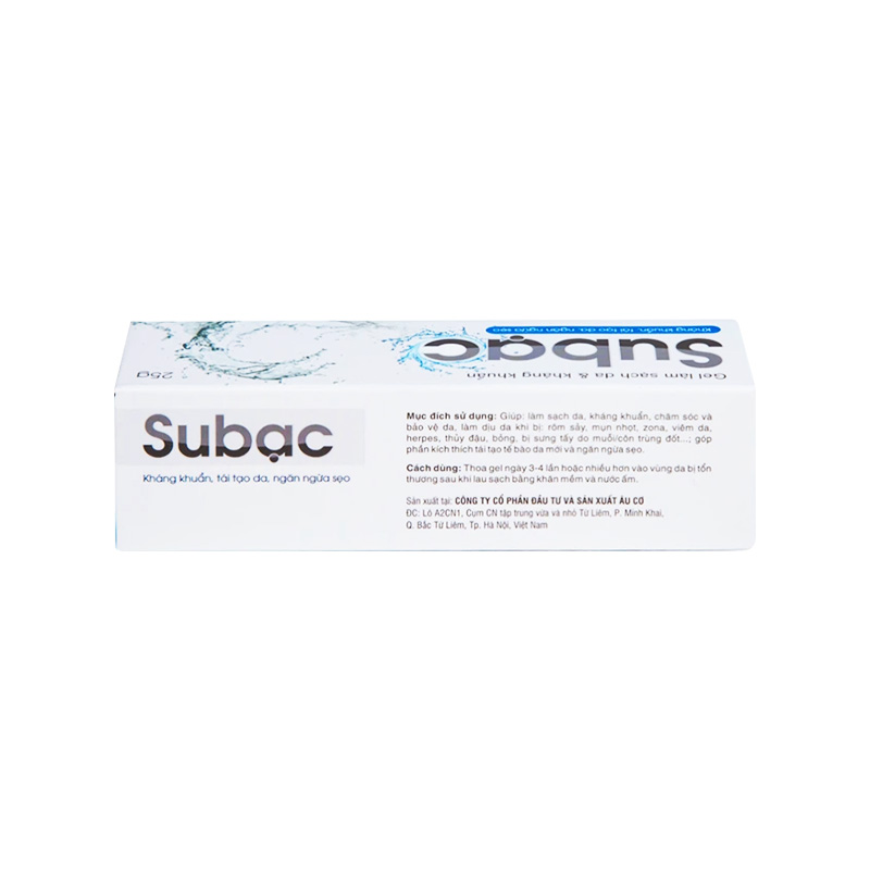 Gel bôi Su Bạc kháng khuẩn, ngăn ngừa sẹo (tuýp 25g)