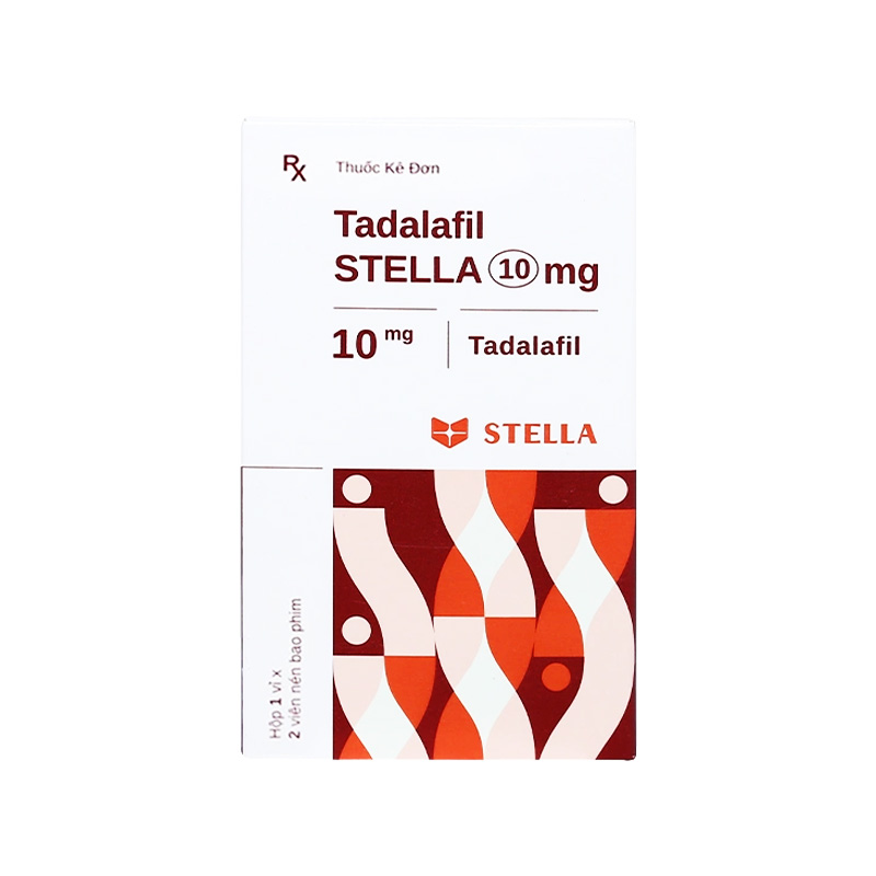 Thuốc Tadalafil Stella 10mg trị rối loạn cương dương (hộp 1 vỉ x 2 viên)