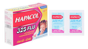 Cốm Hapacol 325 Flu điều trị cảm sốt, sổ mũi (hộp 24 gói)
