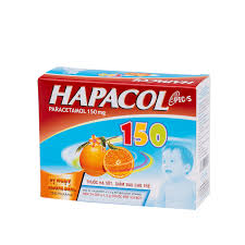 Bột sủi Hapacol 150 giảm đau, hạ sốt (hộp 24 gói)