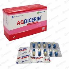 Thuốc Agdicerin 50mg điều trị triệu chứng các bệnh thoái hóa khớp hông, gối (hộp 3 vỉ x 10 viên)