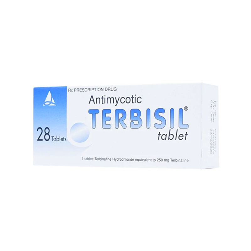 Thuốc Terbisil điều trị nấm da (hộp 4 vỉ x 7 viên)