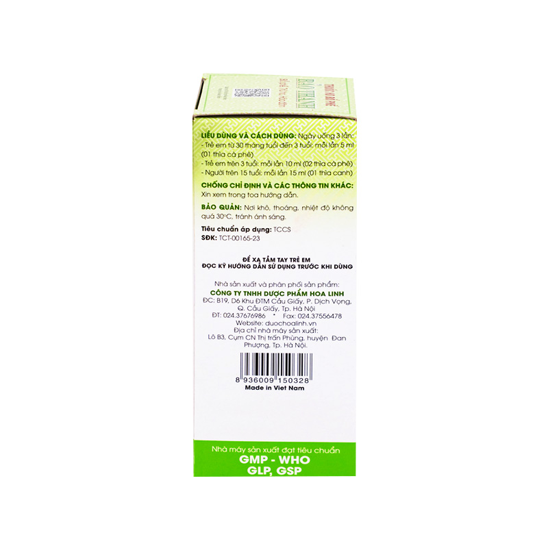 Siro ho Bảo Thanh điều trị ho, bổ phế (hộp 1 chai x 125ml)