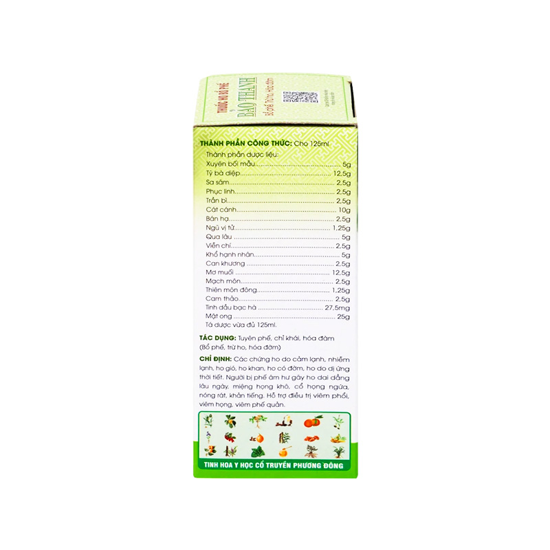 Siro ho Bảo Thanh điều trị ho, bổ phế (hộp 1 chai x 125ml)