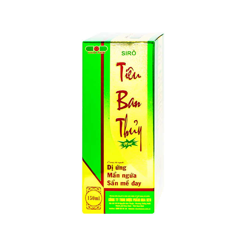 Siro Tiêu Ban Thủy hỗ trợ thanh nhiệt giải độc, giảm dị ứng (hộp 1 chai x 150ml)