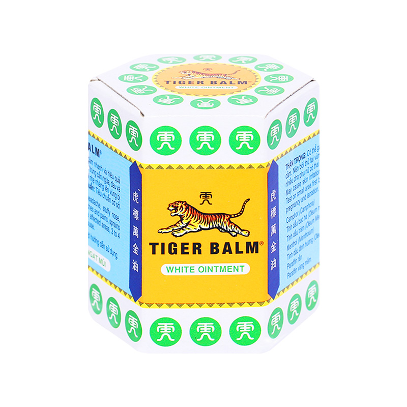 Thuốc mỡ Tiger Balm White  giảm đau đầu, nghẹt mũi (hộp 30g)