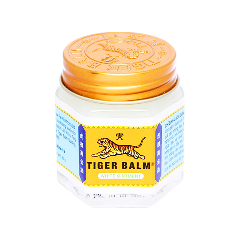Thuốc mỡ Tiger Balm White  giảm đau đầu, nghẹt mũi (hộp 30g)