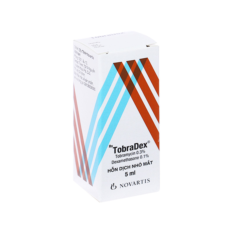Hỗn dịch nhỏ mắt Tobradex điều trị viêm mắt (hộp 1 chai x 5ml)