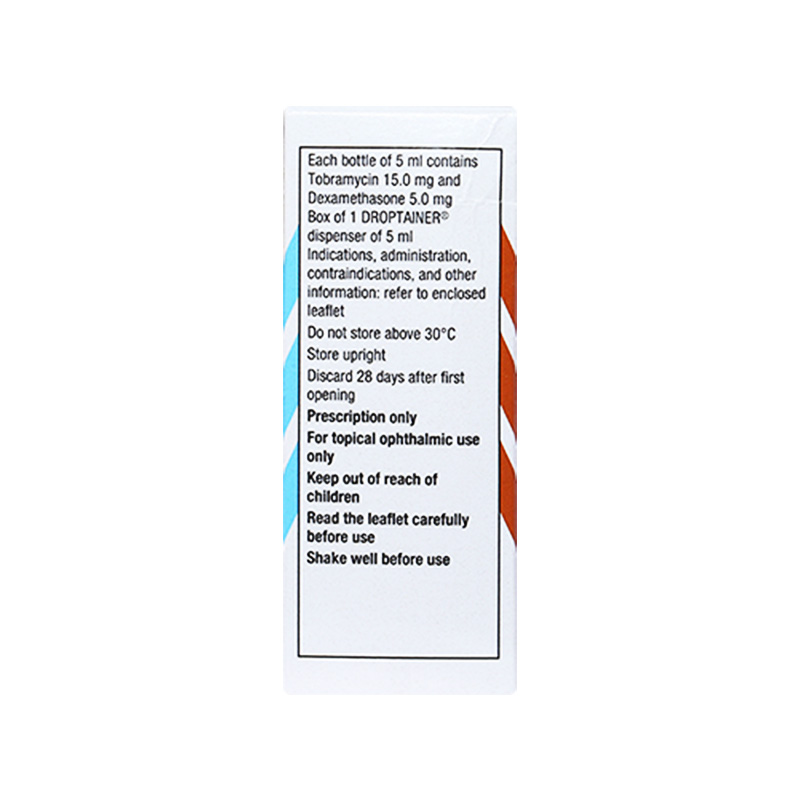 Hỗn dịch nhỏ mắt Tobradex điều trị viêm mắt (hộp 1 chai x 5ml)