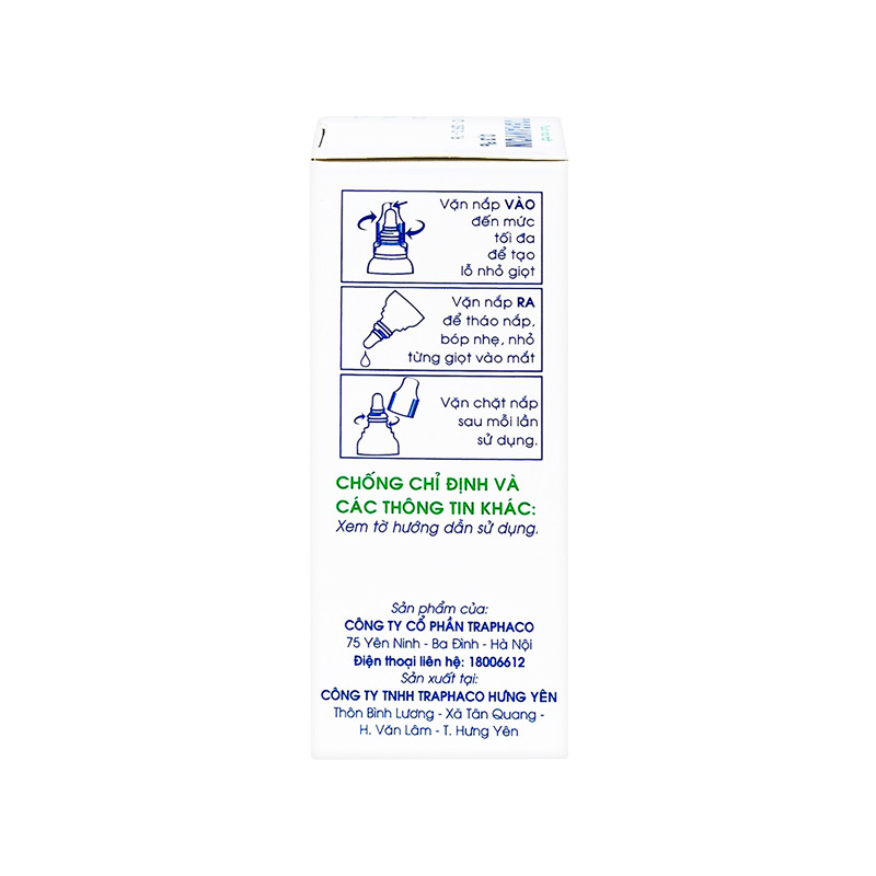 Thuốc nhỏ mắt Tobramycin 0,3% Traphaco điều trị nhiễm khuẩn mắt (hộp 1 chai x 6ml)