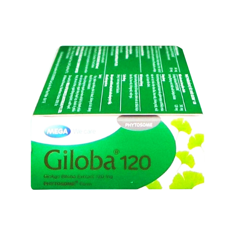 Viên uống Giloba 120 Mega hỗ trợ tăng cường tuần hoàn não (hộp 3 vỉ x 10 viên)