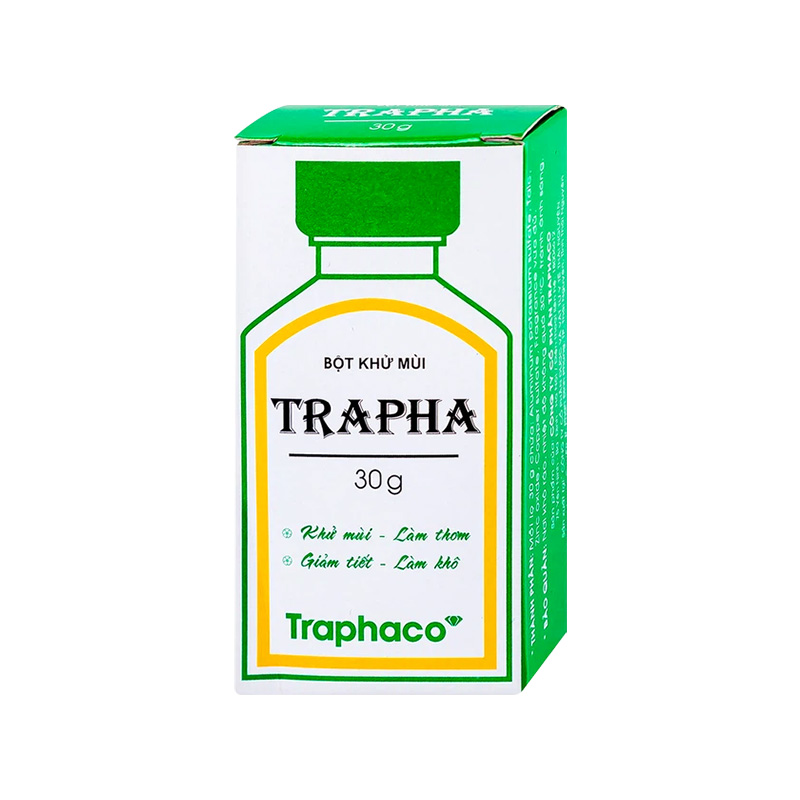 Bột khử mùi Trapha (hộp 1 chai x 30g)