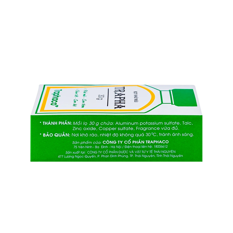 Bột khử mùi Trapha (hộp 1 chai x 30g)