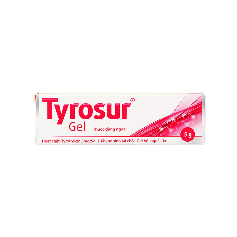 Gel bôi ngoài da Tyrosur điều trị và phòng ngừa nhiễm khuẩn (tuýp 5g)