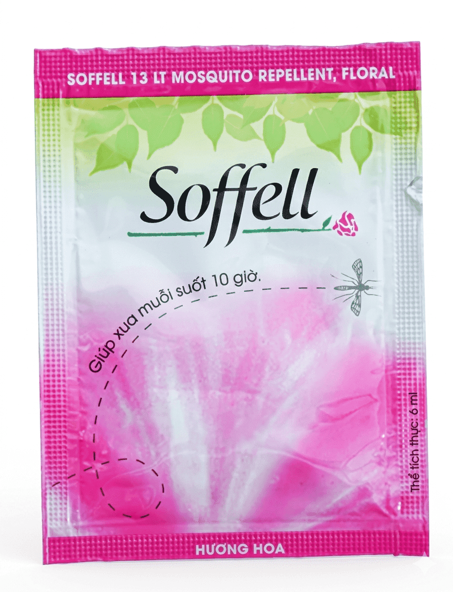 Kem chống muỗi Soffell Hương Hoa (gói x 6ml)
