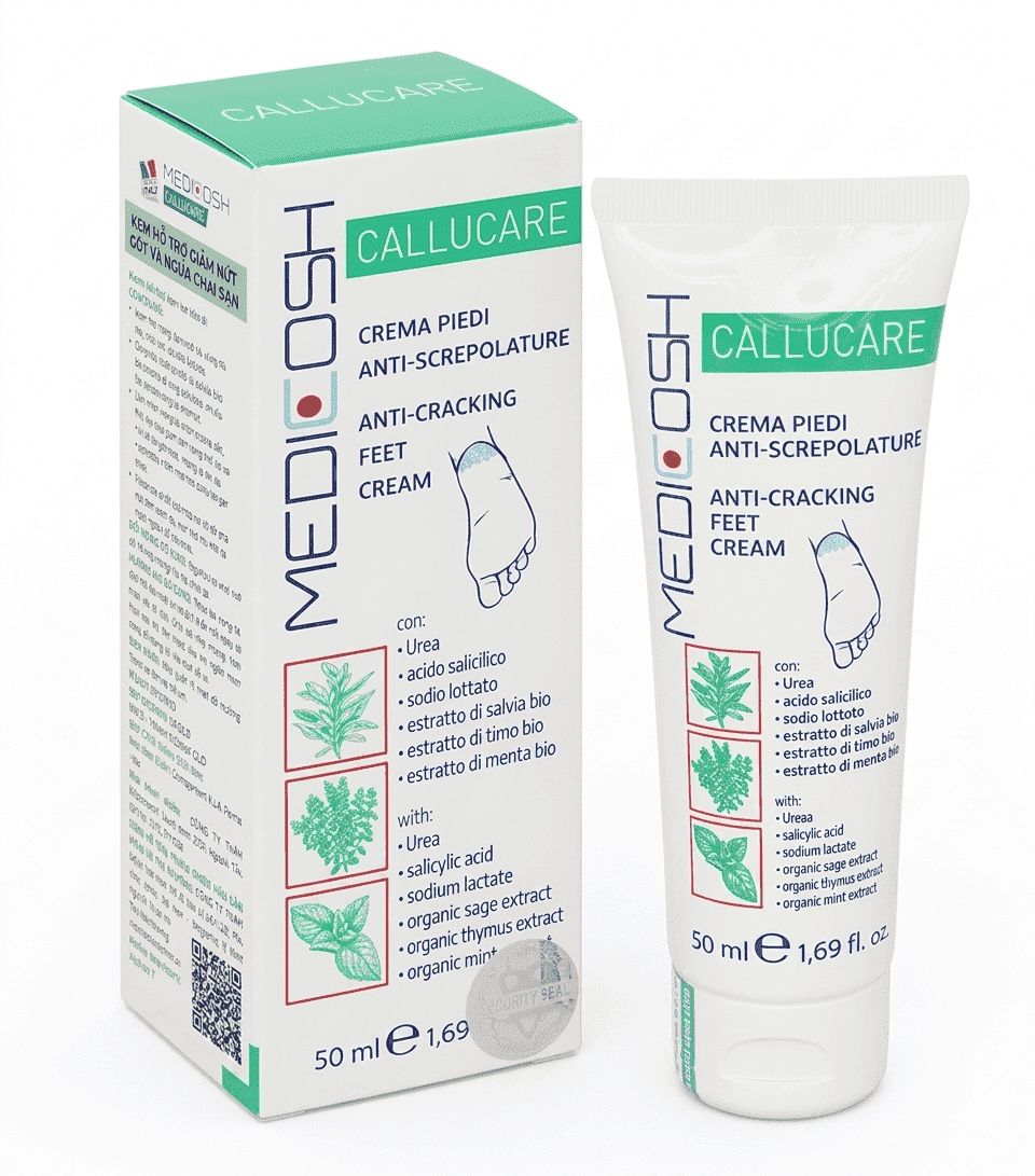 Kem Medicosh Callucare giảm nứt gót và ngừa chai sạn (hộp 1 tuýp x 50ml)