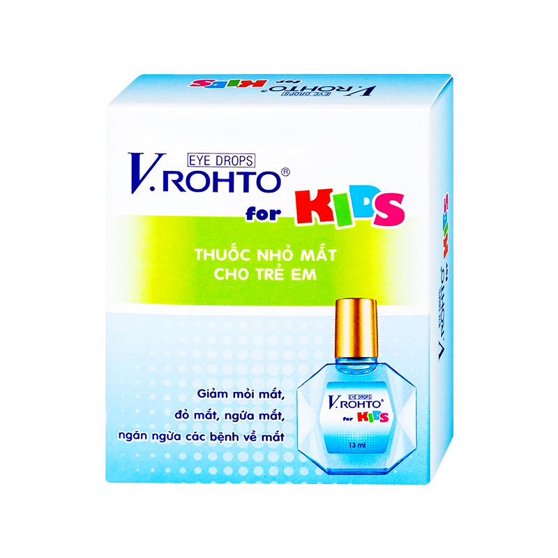 Thuốc nhỏ mắt V.Rohto For Kids giảm mỏi mắt, đỏ mắt cho trẻ em (chai 13ml)