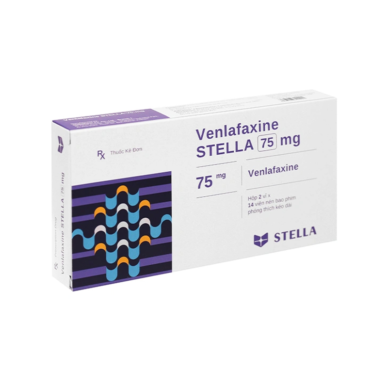 Thuốc Venlafaxine Stella 75mg điều trị trầm cảm (hộp 2 vỉ x 14 viên)