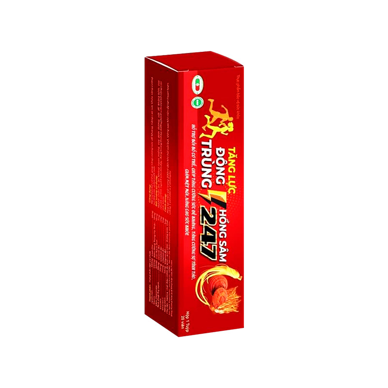 Viên Sủi Nấm Đông Trùng Linh Chi hỗ trợ giảm mệt mỏi (hộp 1 tuýp x 20 viên)