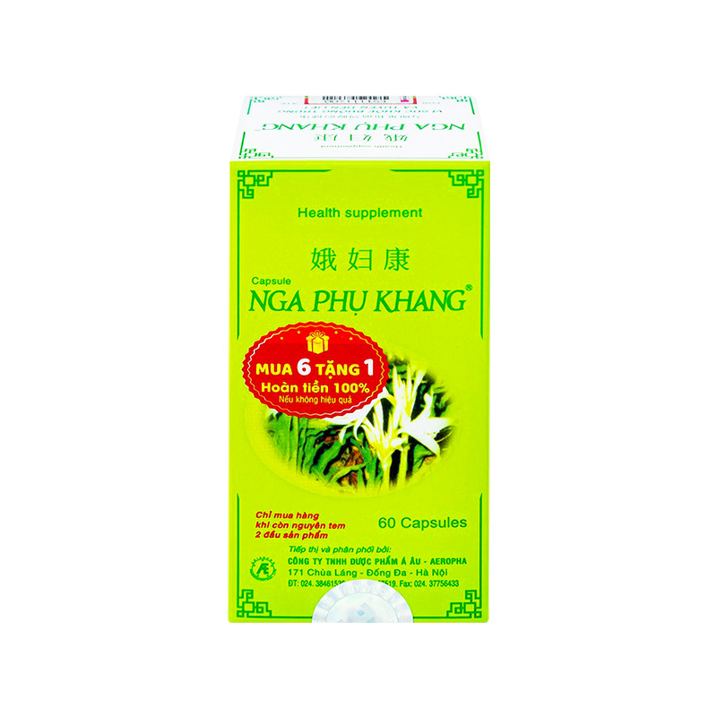 Viên uống Nga Phụ Khang hỗ trợ u nang, u xơ (hộp 60 viên)