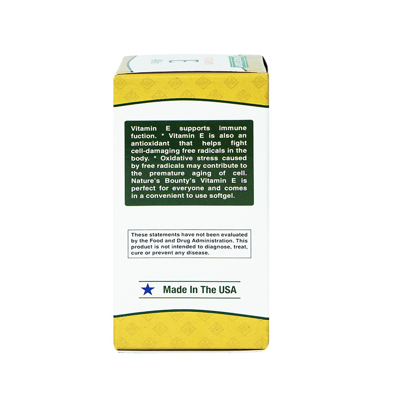 Viên uống Vitamin E 400IU Nature's Bounty hỗ trợ chống oxy hóa (hộp 1 chai x 30 viên)