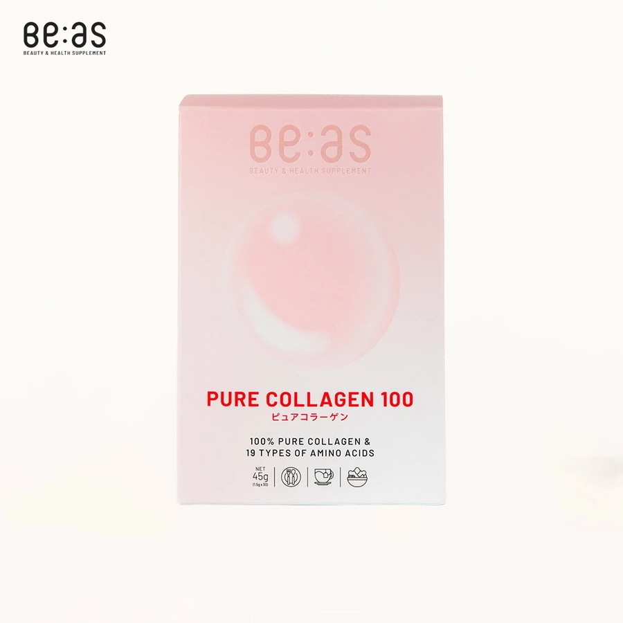 Thực phẩm bảo vệ sức khỏe Pure Collagen 100 hỗ trợ cải thiện độ ẩm cho da (hộp 30 gói x 1,5g)