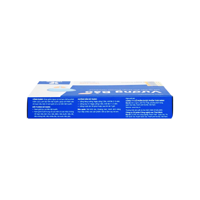 Viên uống Vương Bảo hỗ trợ u xơ tiền liệt tuyến (hộp 2 vỉ x 10 viên)
