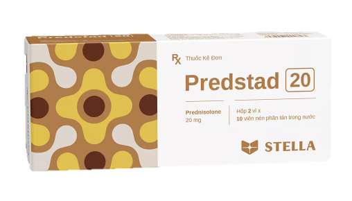 Thuốc Predstad 5 kháng viêm, ức chế miễn dịch (hộp 3 vỉ x 10 viên)