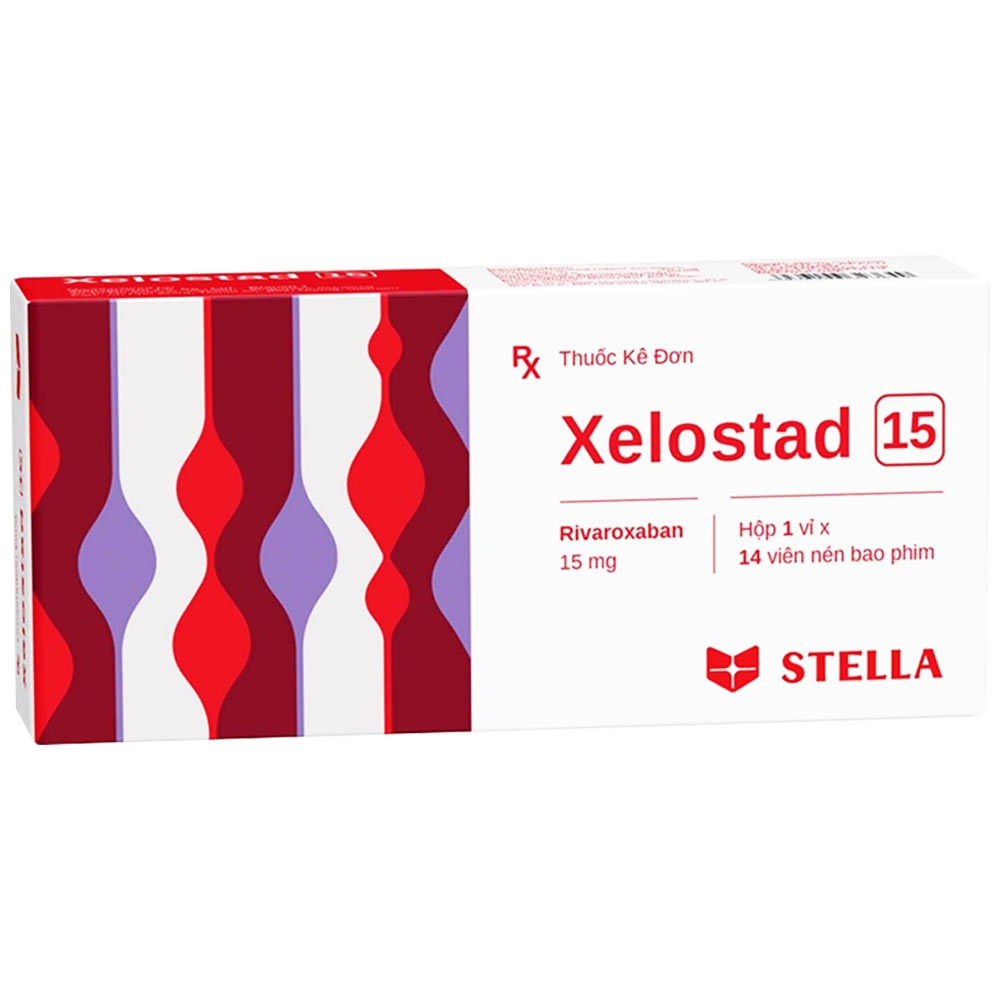 Thuốc Xelostad 15 dự phòng và điều trị huyết khối (Hộp 1  vỉ x 14 viên)