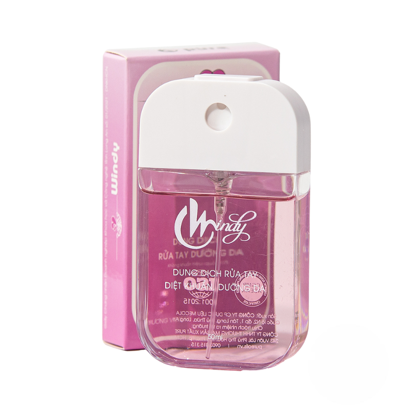 Dung dịch rửa tay khử khuẩn, dưỡng da Windy Viosexy (hộp 1 chai x 50ml)