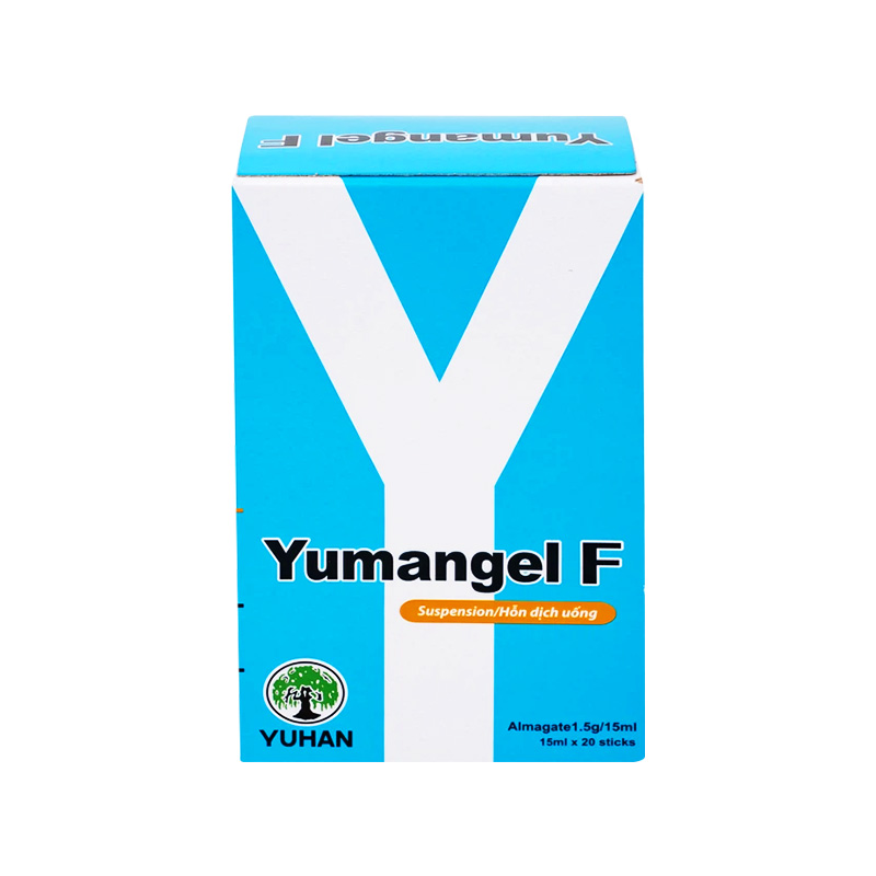 Hỗn dịch uống Yumangel F 1.5g điều trị viêm loét dạ dày, tá tràng (hộp 20 gói x 15ml)