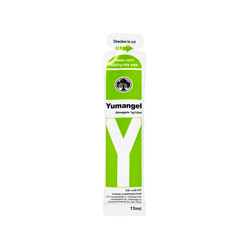 Hỗn dịch uống Yumangel 1g điều trị trào ngược dạ dày, thực quản (hộp 20 gói x 15ml)