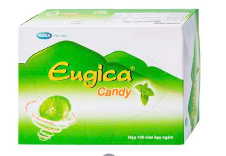 Kẹo Ngậm Ho Eugica Candy (hộp 100 viên)