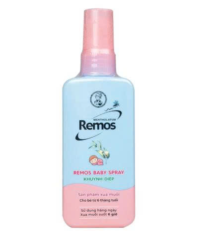 SAN PHAM XUA MUOI DANG XIT CHO BE TU 6 THANG TUOI (REMOS BABY SPRAY) 70ML