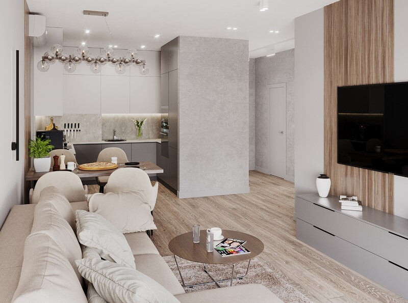 5 Giải Pháp Thi Công Nội Thất Căn Hộ Studio Khiến Không Gian Rộng Gấp Đôi