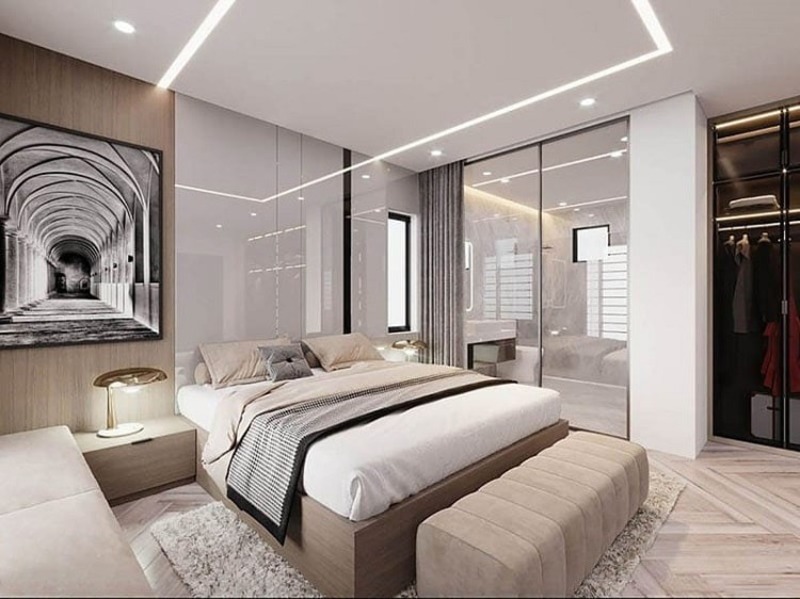 Có nên xây nhà vệ sinh trong phòng ngủ không? Ưu nhược điểm