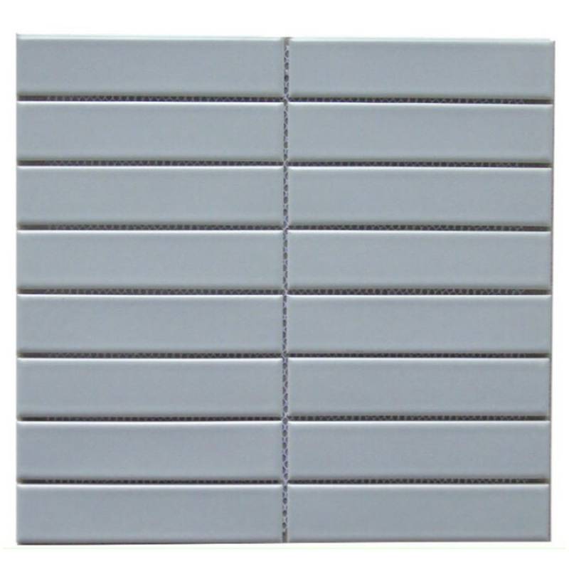 Gạch Mosaic thanh nhỏ xám ghi